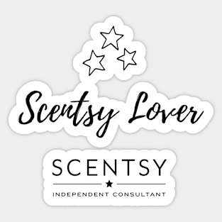 Scentsy lover with stars and scentsy independent consultant logo Sticker